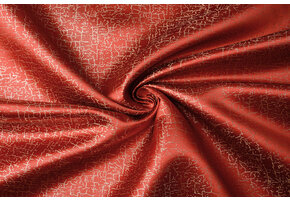 Brocade Krakelee Red