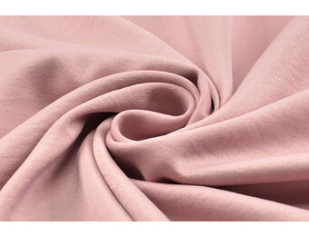 Crinkle Krepp Satin Matt Puderrosa
