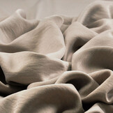 Crinkle Crepe Satin Mat Taupe