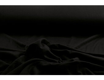 Woven Wool Coat Fabric Black