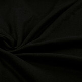 Gewebte Woll Mantel Stoff Schwarz