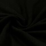 Gewebte Woll Mantel Stoff Schwarz