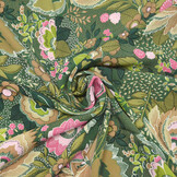 Crepe Printed Alango Green