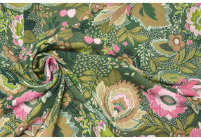 Crepe Printed Alango Green