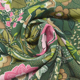 Crepe Printed Alango Green