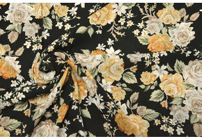 Crepe Printed Morani Black