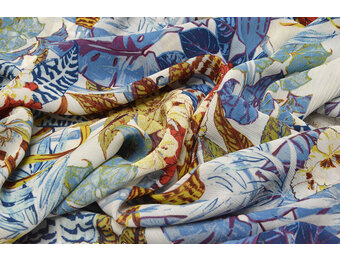 Chiffon Makhasi Blue