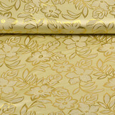 Brokat Floral Gold