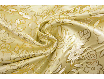 Brocade Floral Gold