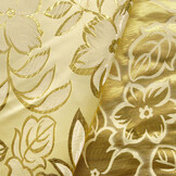 Brocade Floral Gold
