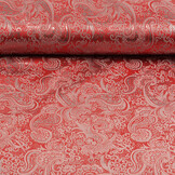 Brocade Whakangaro Red Silver