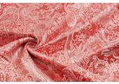 Brocade Whakangaro Red Silver