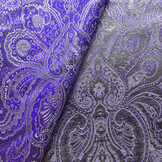Brocade Whakangaro Blue Silver