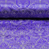 Brocade Whakangaro Blue Silver