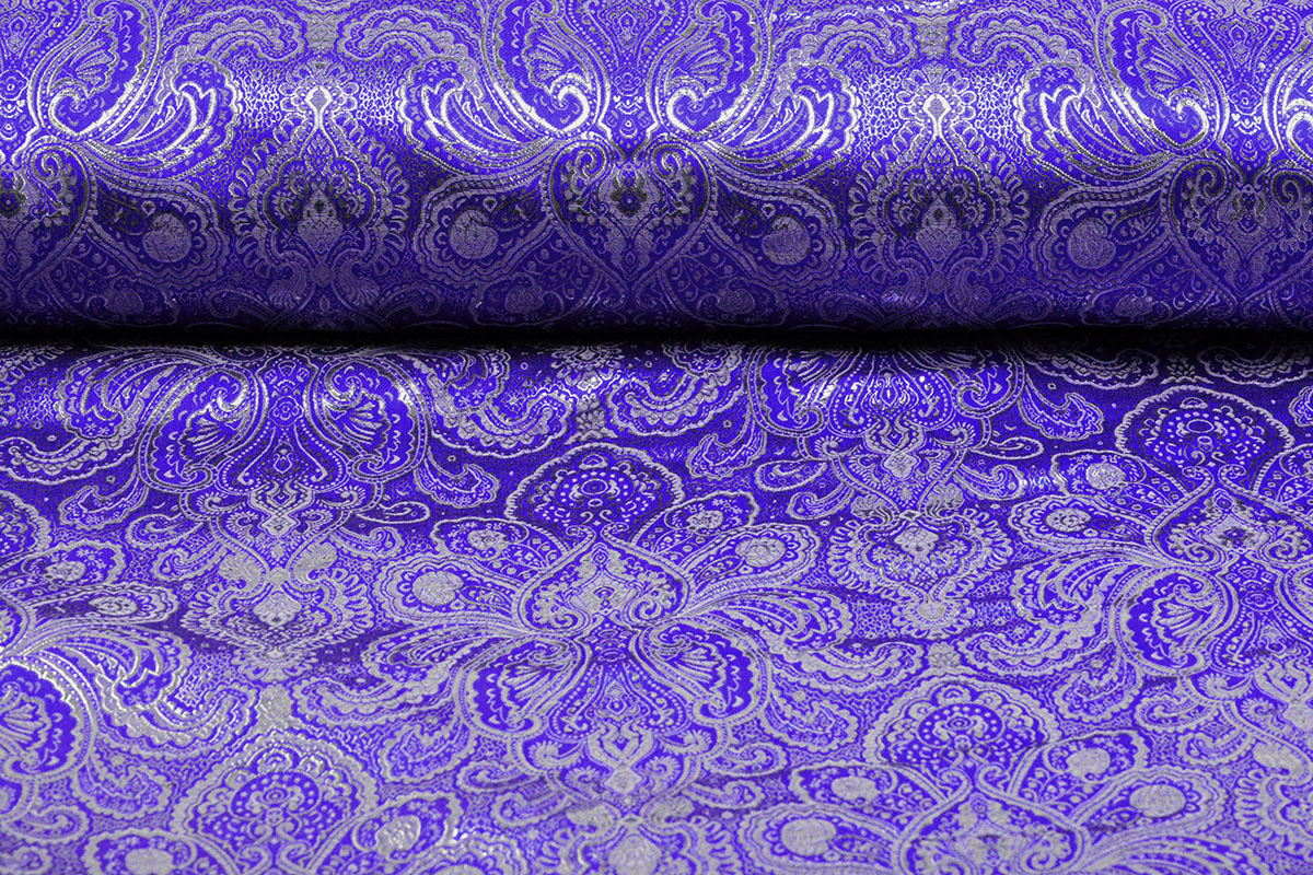 Brokaat Whakangaro Blauw Zilver