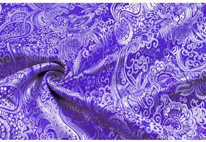 Brocade Whakangaro Blue Silver