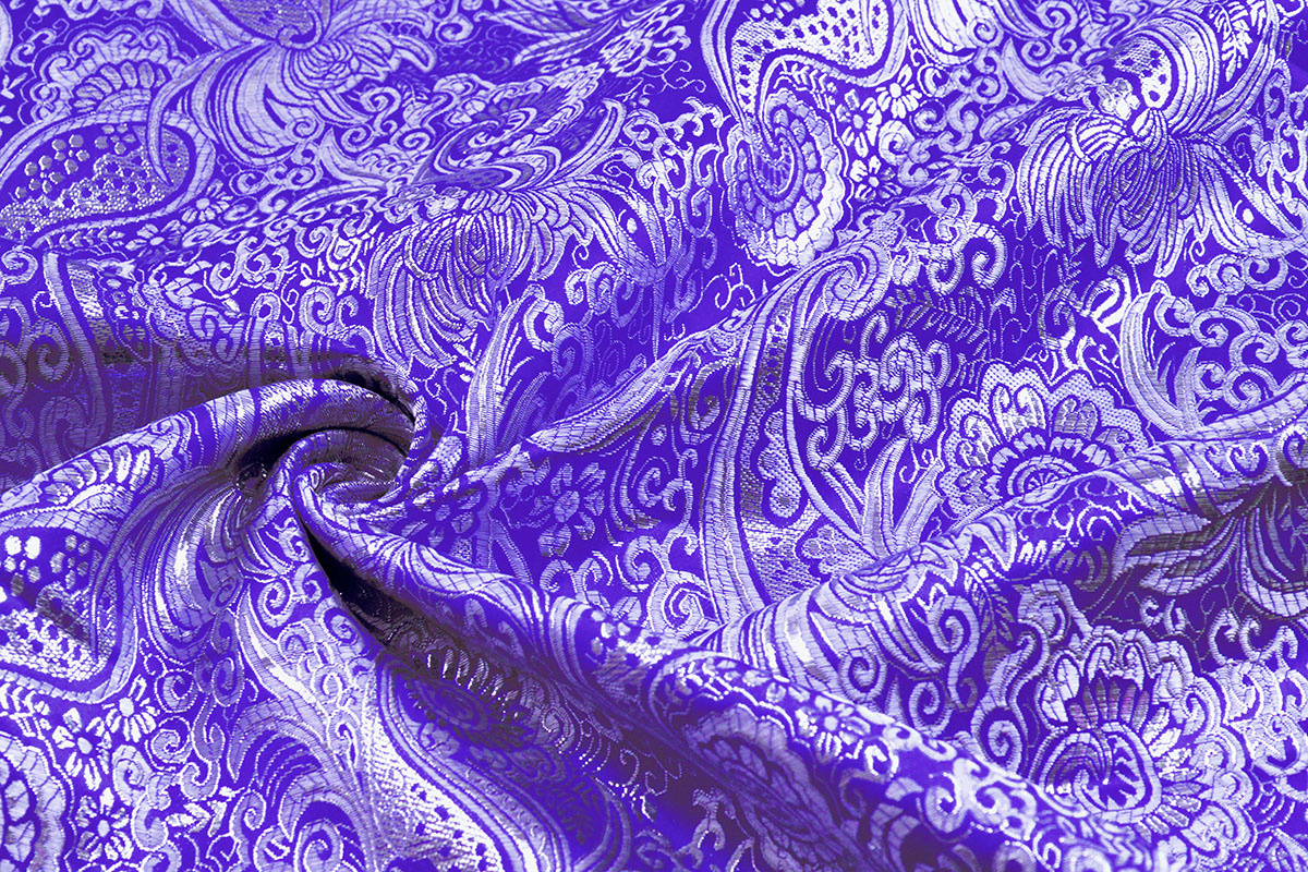 Brokaat Whakangaro Blauw Zilver