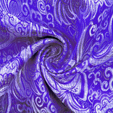 Brocade Whakangaro Blue Silver