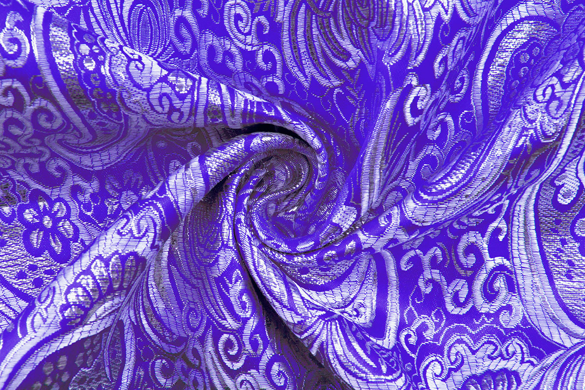 Brokaat Whakangaro Blauw Zilver