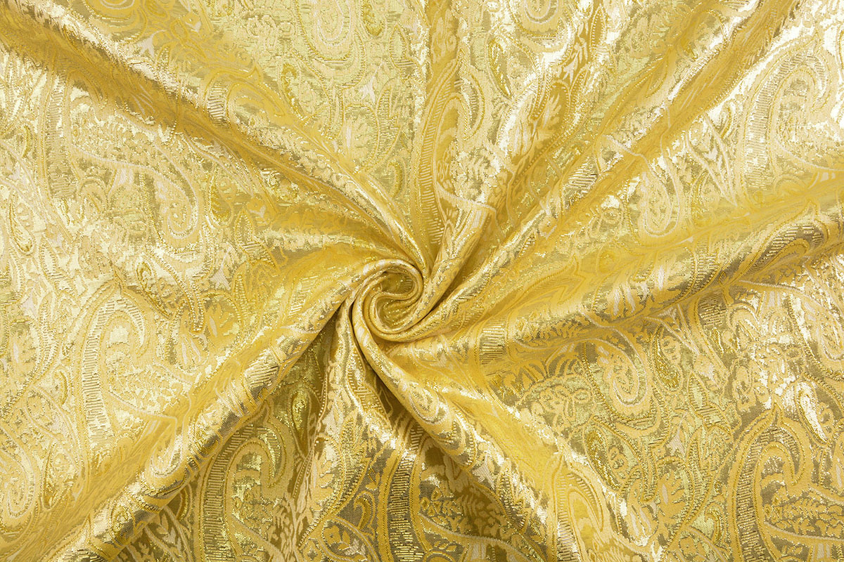 Brokaat Mogau Geel Goud