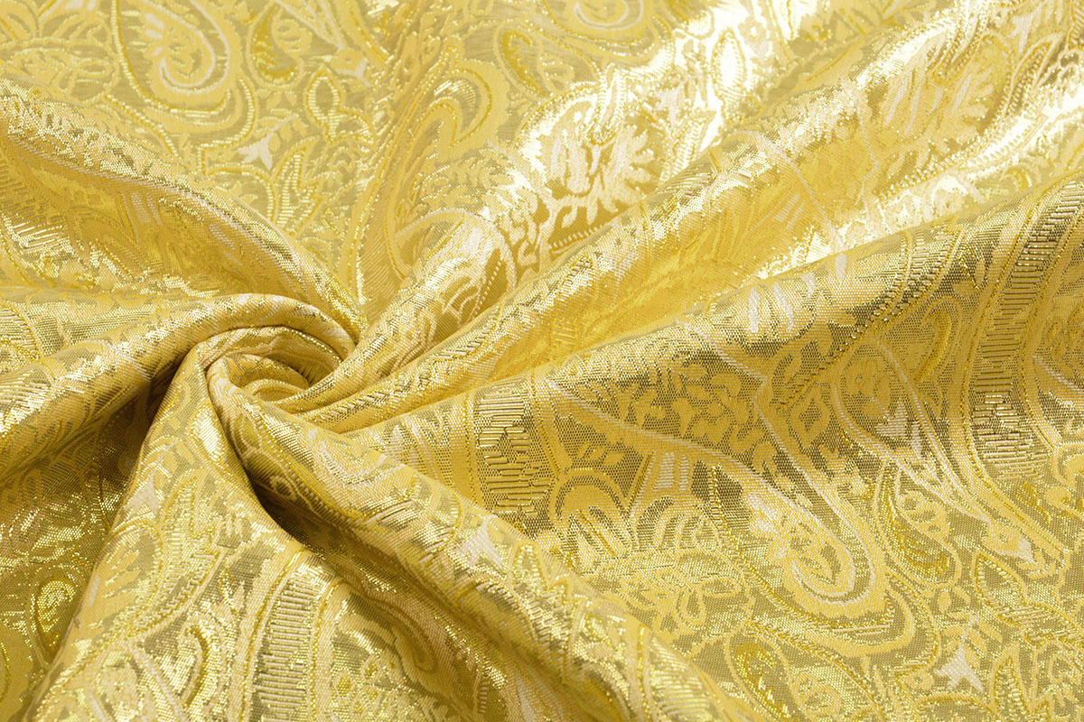 Brokaat Mogau Geel Goud