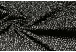 Sweatstoff Fleece Schwarz Grau