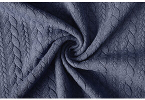 Knitted Cable fabric tricot Jeans