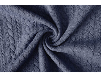 Knitted Cable fabric tricot Jeans