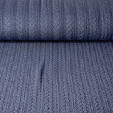 Gebreide kabel stof tricot Jeans