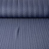 Strickstoff Zopfmuster Jersey Jeans