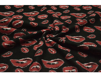 Gestrickter WollStoff Küsse