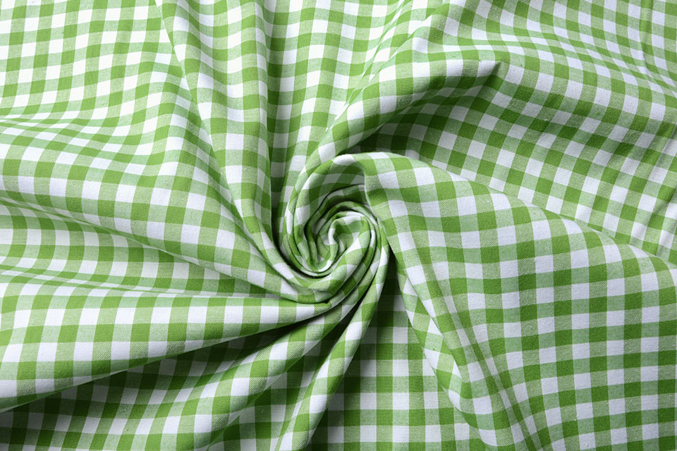 Gingham Check 8 mm Applegreen