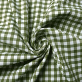 Gingham Check 8 mm Moss Green