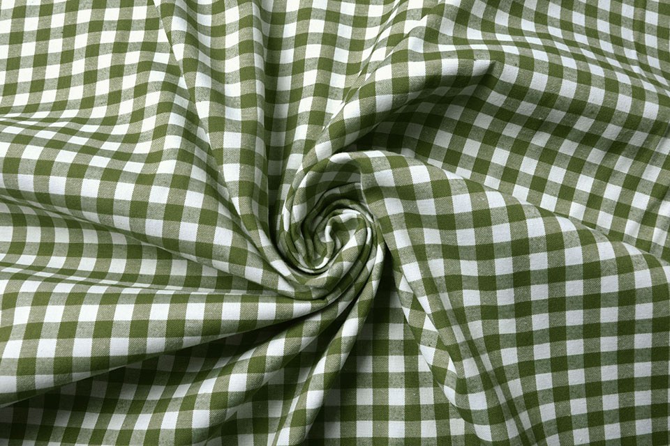 Bauern Karo 8 mm Moosgrün