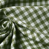 Gingham Check 8 mm Moss Green