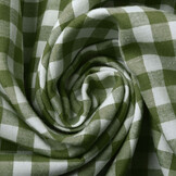 Gingham Check 8 mm Moss Green