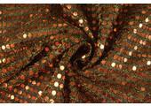 Sequins on Lurex Rust brique
