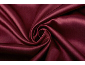 Krepp-Satin Dunkelrot
