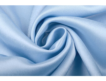 Krepp-Satin Babyblau