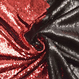 Reversible Sequin Fabric Red-Black