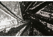 Reversible Sequin Fabric Black-Silver