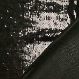 Reversible Sequin Fabric Black-Silver
