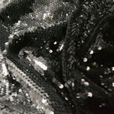 Reversible Sequin Fabric Black-Silver