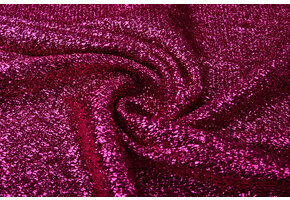 Gestricktes Glitzer Metallic Fuchsie