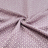 Woven Woolen Fabric ZigZag Check Lilac
