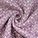 Woven Woolen Fabric ZigZag Check Lilac