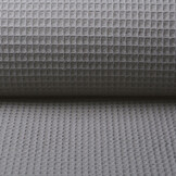 Waffle Pique Fabric Grey