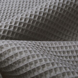 Waffelpiqué Baumwolle Grau