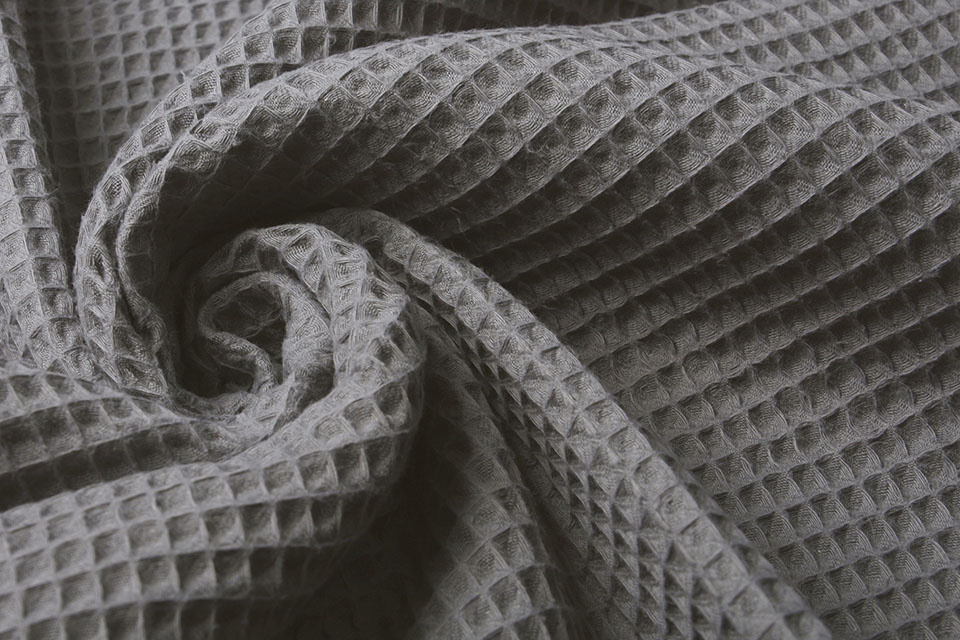 Black Cotton Waffle Thermal Fabric – Nature's Fabrics