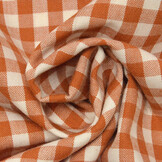 Gingham Check 8 mm Orange-Brique